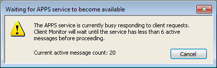 Wait message